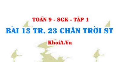 Bài 13 trang 23 Toán 9 Chân trời sáng tạo Tập 1